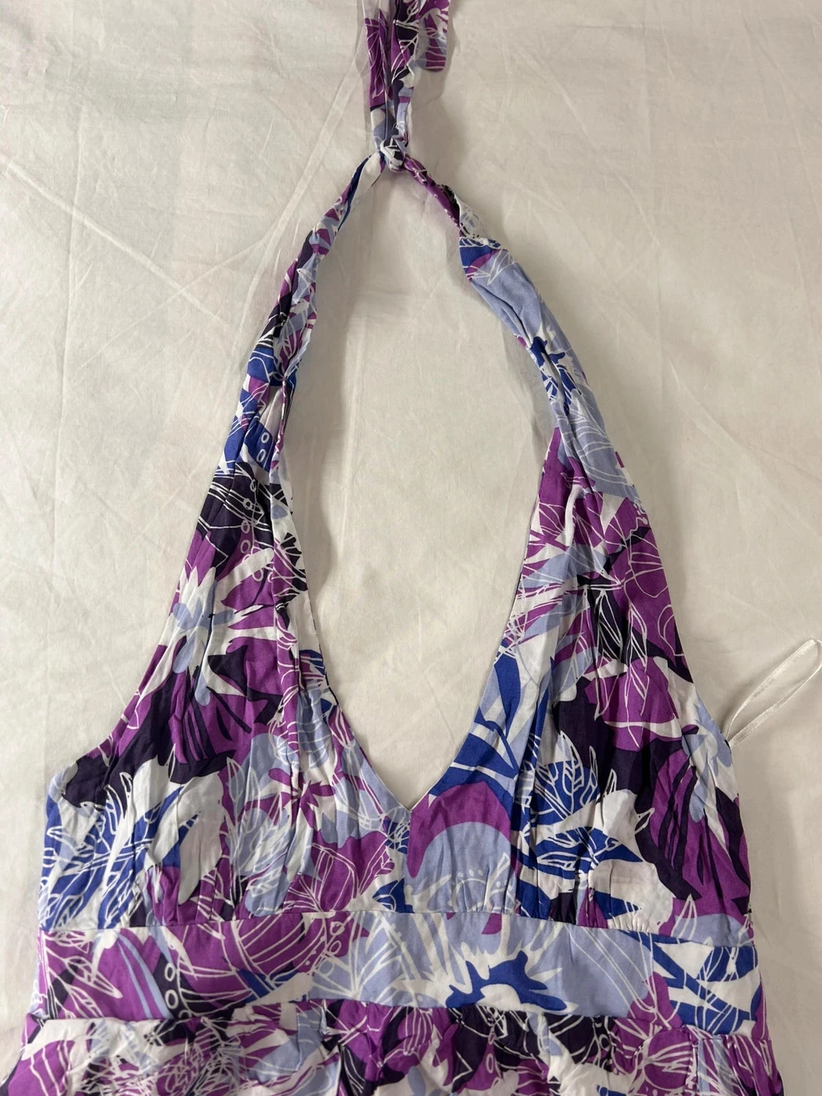 Paarse zomerjurk met open rug promod – photo 13